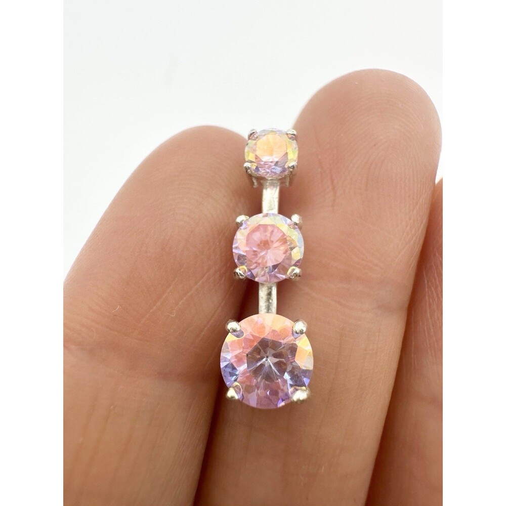 925 Sterling Silver Pink Cubic Zirconia Pendant
